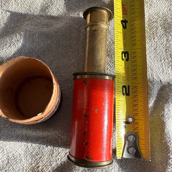 🔭 Rare Antique Brass Draw Telescope (Spyglass) | c. 1880–1910 - Picture 4 of 10